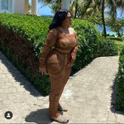 Island Gyal Skirt Set - Brown